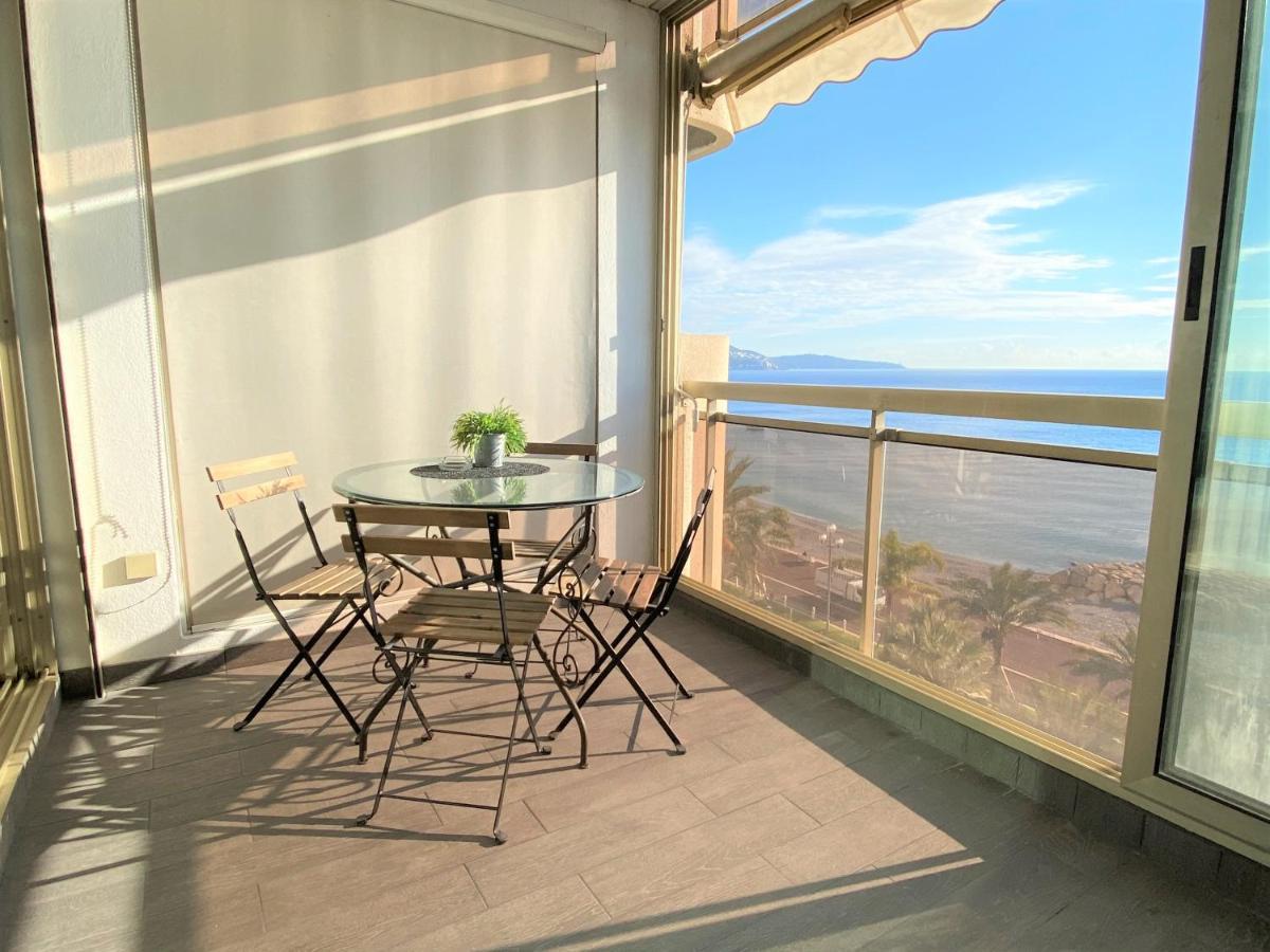 Sea Front - Panoramic Sea View Studio With Terrace Νίκαια Εξωτερικό φωτογραφία