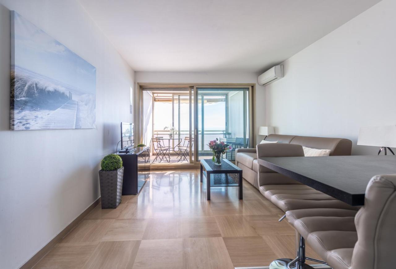 Sea Front - Panoramic Sea View Studio With Terrace Νίκαια Εξωτερικό φωτογραφία