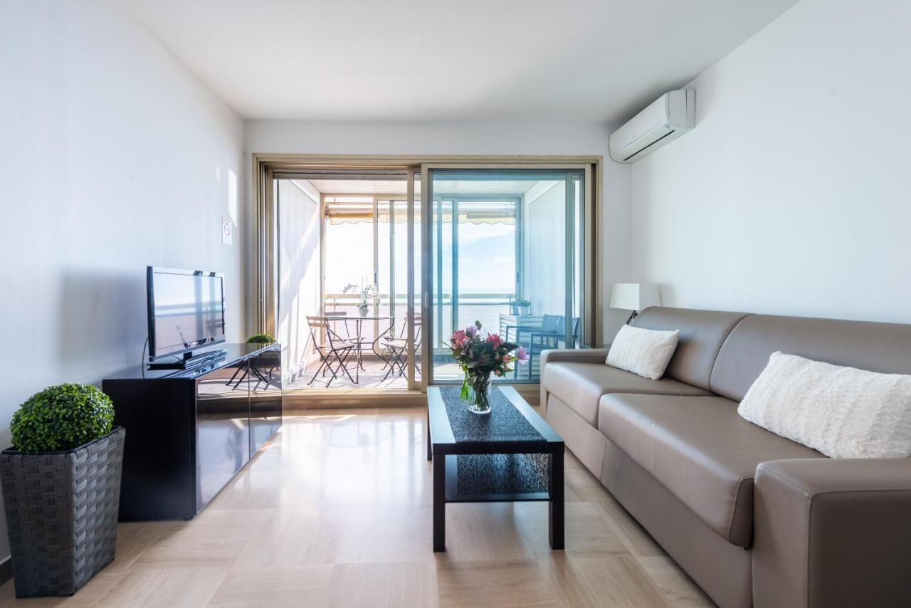Sea Front - Panoramic Sea View Studio With Terrace Νίκαια Εξωτερικό φωτογραφία